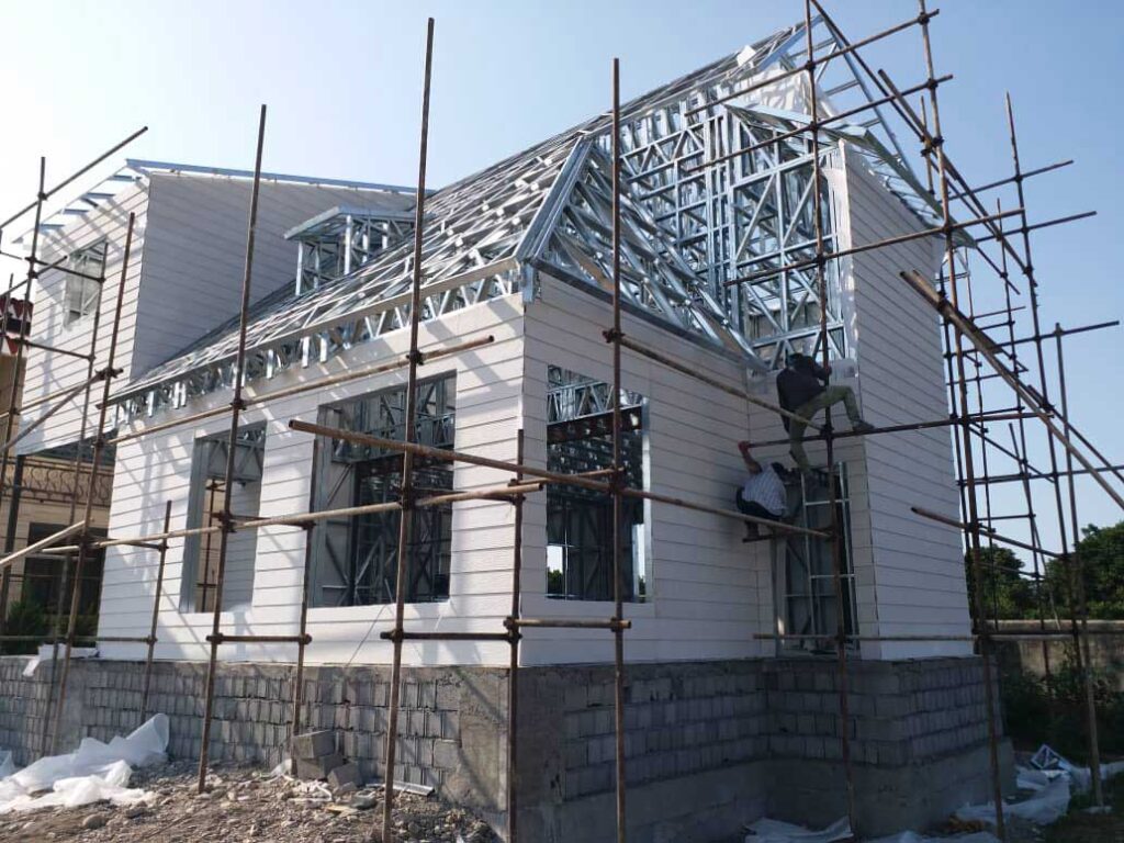 پروژه طراحی و ساخت ویلا دوبلکس 200 متری در عباس آباد