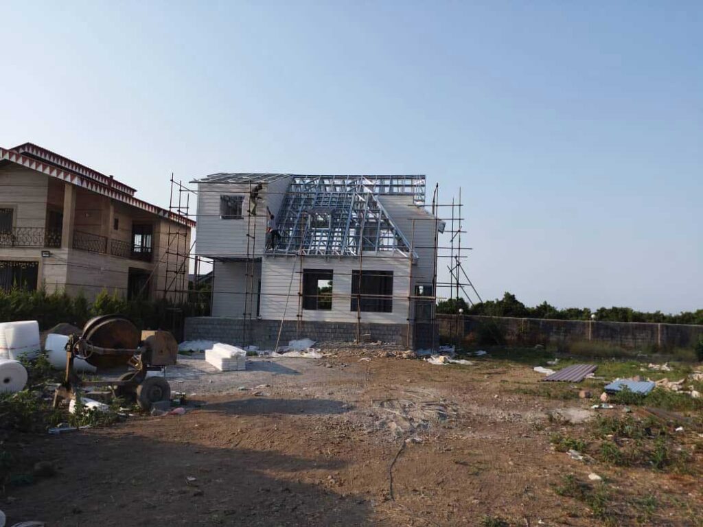 پروژه طراحی و ساخت ویلا دوبلکس 200 متری در عباس آباد